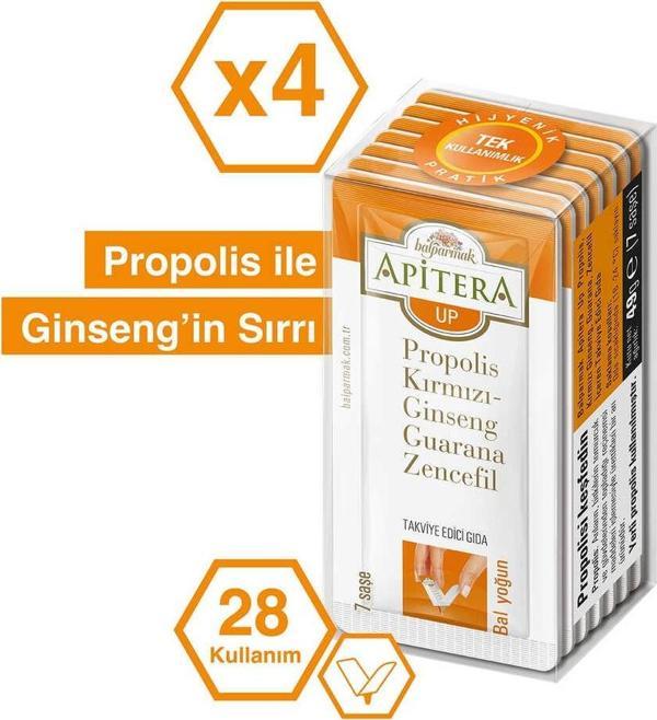 Apitera Up 7 g x 28 Adet (Propolis, Bal, Kırmızı Ginseng, Guarana) - Image 1