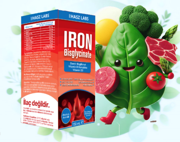 Hasz Labs Iron Bisglicinate & Vitamin B Kompleks Şurup - Image 1