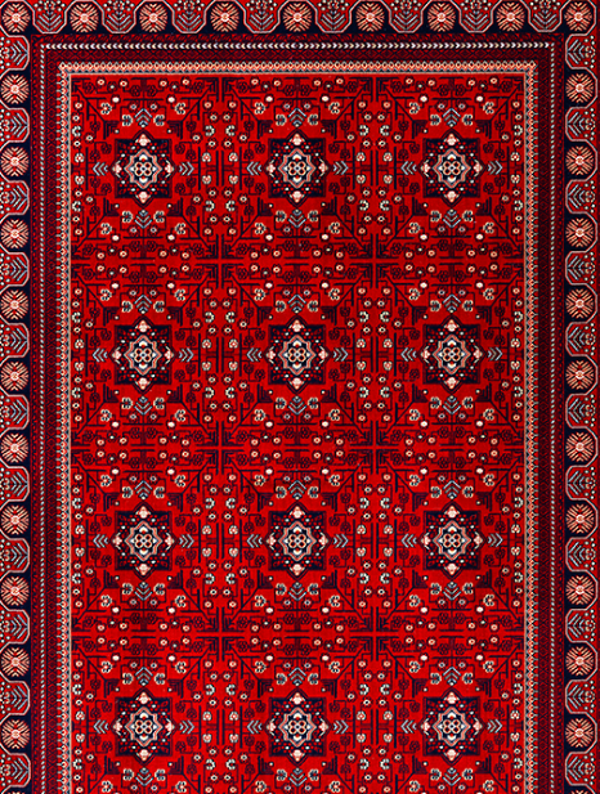 Dinarsu Halı Asya Koleksiyonu 39772 010 Kırmızı - Image 1