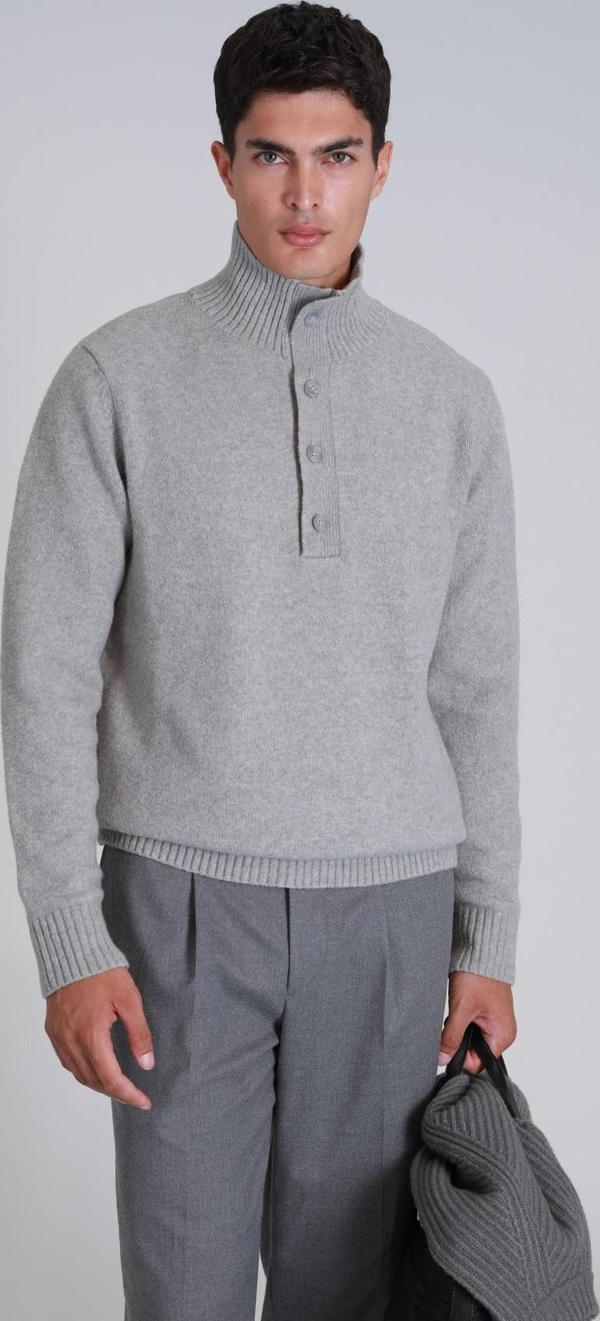 Lufian Erkek Bert Kazak 112090147 Açık Gri - Image 1