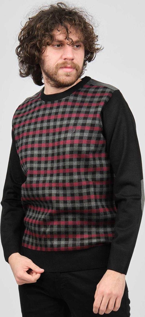 Pelikan Erkek Desenli Bisiklet Yaka Kazak 1577309 Fuşya - Image 1