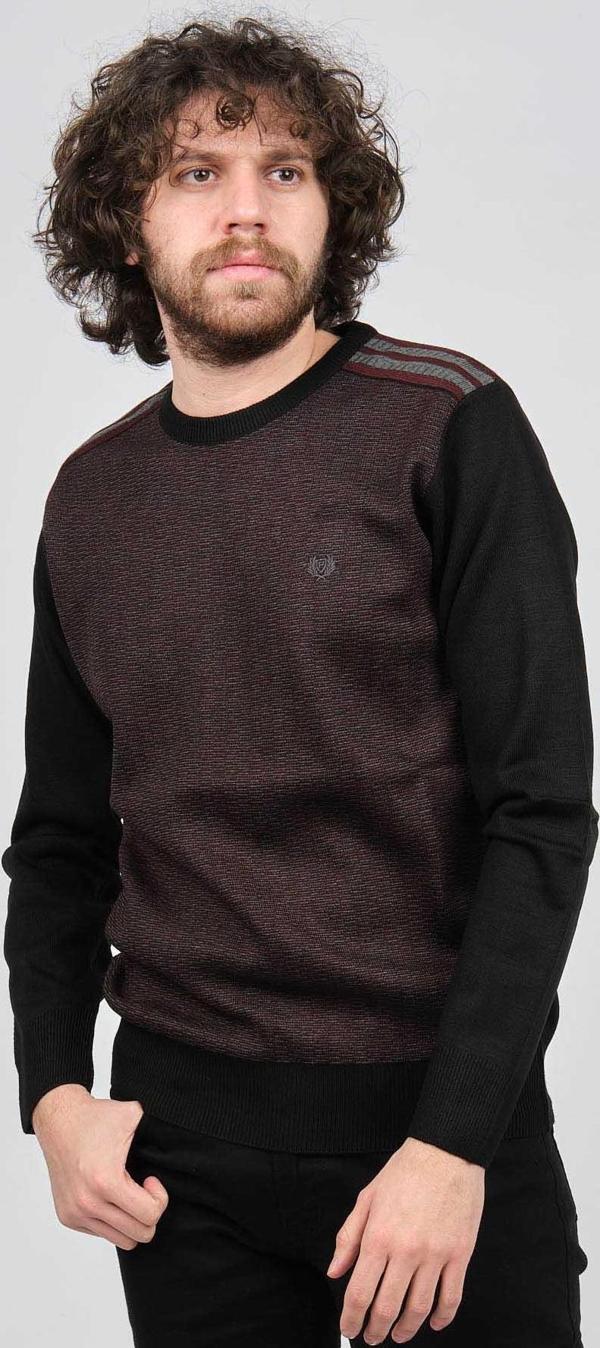 Pelikan Erkek Bisiklet Yaka Kazak 1577324 Siyah - Image 1