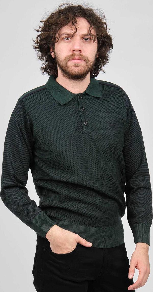 Pelikan Erkek Polo Yaka Kazak 1577412 Yeşil - Image 1