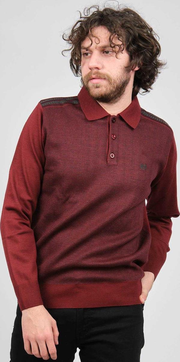 Pelikan Erkek Polo Yaka Kazak 1577424 Vişne - Image 1