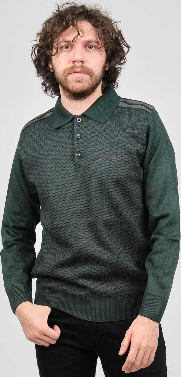 Pelikan Erkek Polo Yaka Kazak 1577424 Yeşil - Image 1