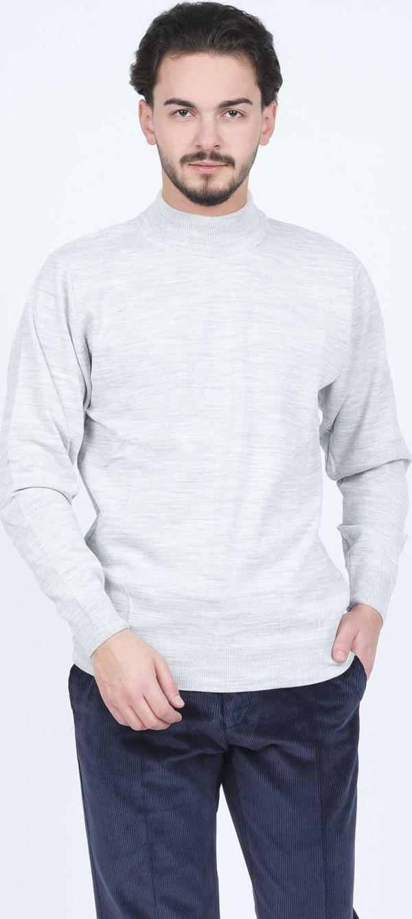 Metropolitan Erkek Yarım Balıkçı Triko Kazak 6241000 Gri - Image 1