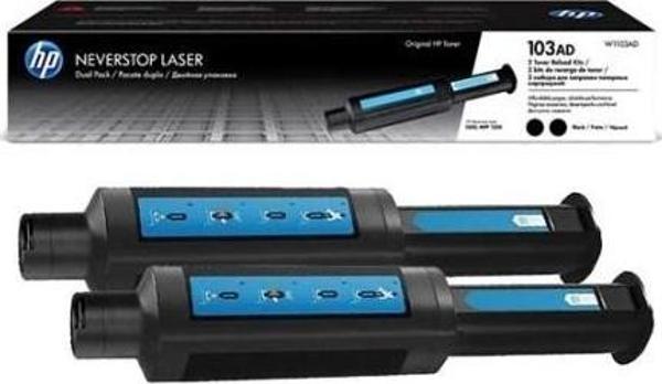 HP W1103AD (103A) SIYAH 2 LI PAKET TONER 2.500 SAYFA ORJİNAL RESMİ DİSTİRİBÜTÖR GARANTİLİ - Image 1