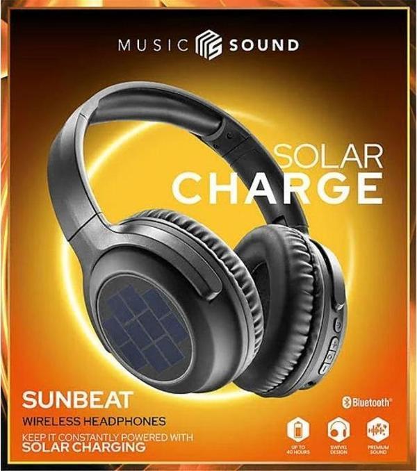 Cellularline Cellularlıne Music Sound Sunbeat Solar Panelli Bluetooth Kulak Üstü Kulaklık - Image 1