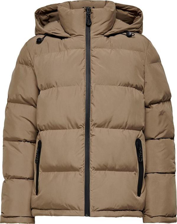 Only Kadın Onlpaula Kapüşonlu Şişme Mont 15326656 Fındık - Image 1