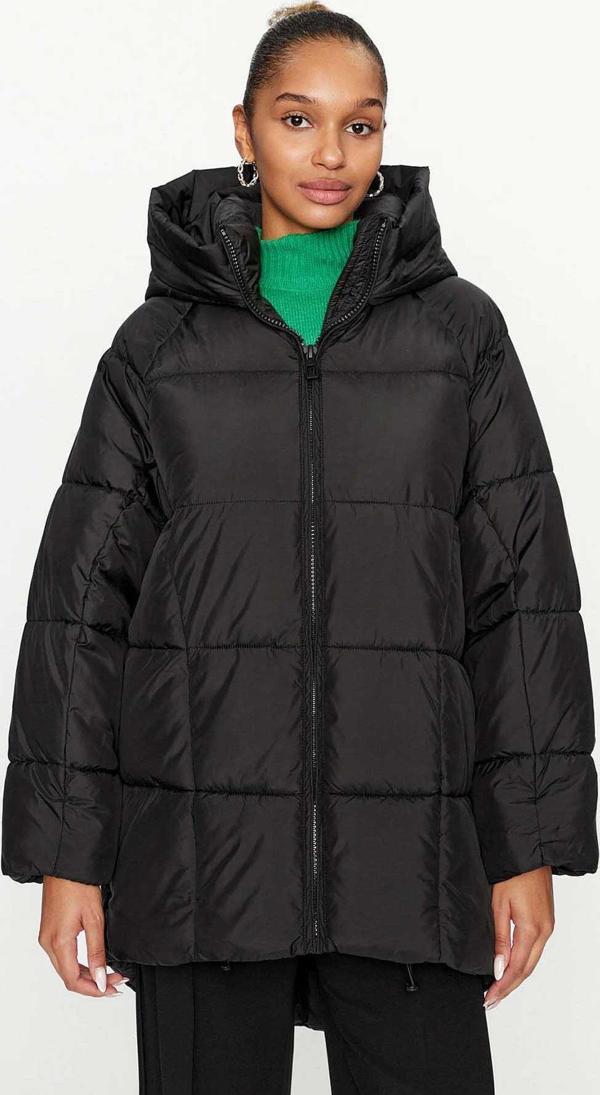 Only Kadın Onlasta Rahat Kalıp Kapüşonlu Uzun Puffer Mont 15293818 Siyah - Image 1