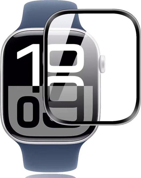 Apple Watch Series 10 46mm Uyumlu Polymer Temperli Nano 0.5 mm Watch Ekran Koruyucu - Image 1