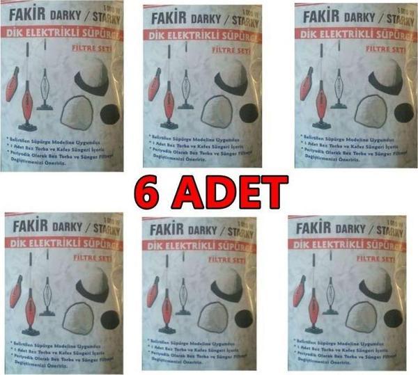 Fakir Darky Elektirikli Süpürge Toz Torbası 6 Adet - Image 1