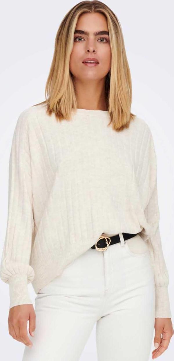 Only Kadın Rahat Kesim Örme Kazak 65515268804 Ekru - Image 1