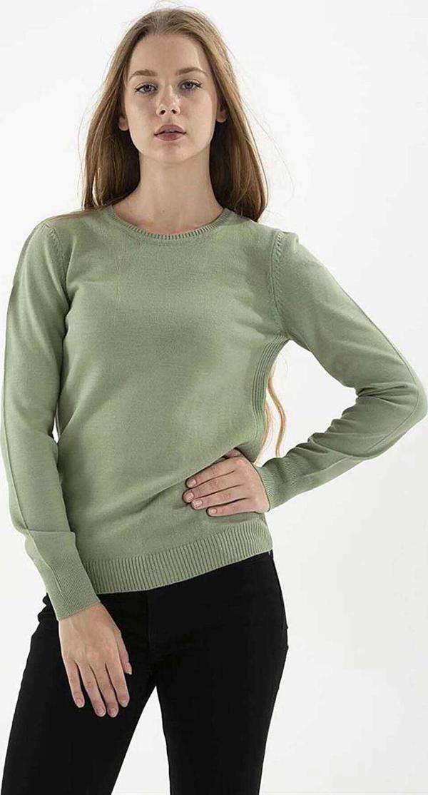 Fashion Friends Kadın Bisiklet Yaka Kazak 23K0245K1 Çağla - Image 1