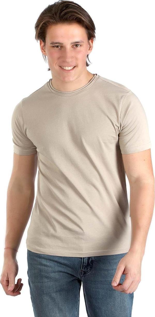 Lee Cooper Erkek Gael O Yaka T-Shirt 242015 Bej - Image 1