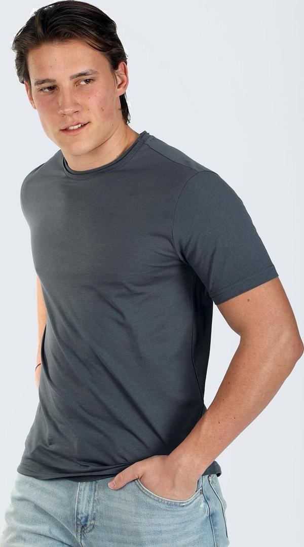 Lee Cooper Erkek Gael O Yaka T-Shirt 242015 Indigo - Image 1