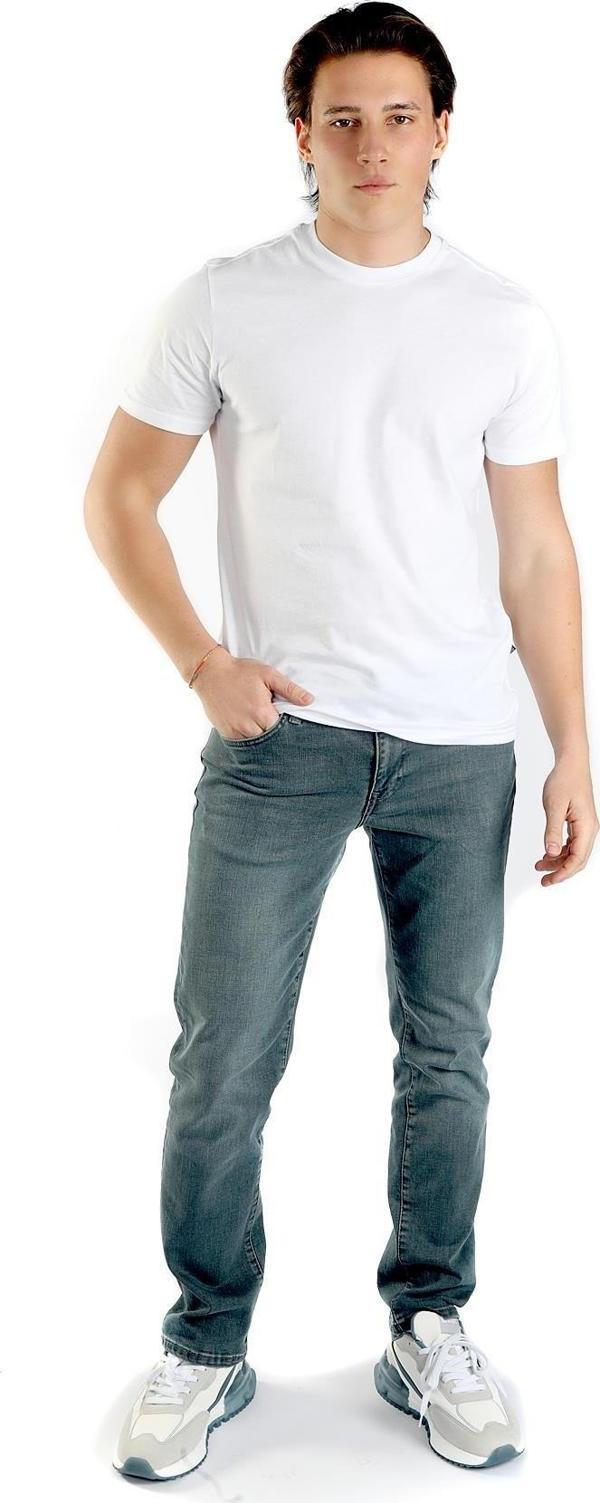 Lee Cooper Erkek Baselo O Yaka T-Shırt 242019 Beyaz - Image 1