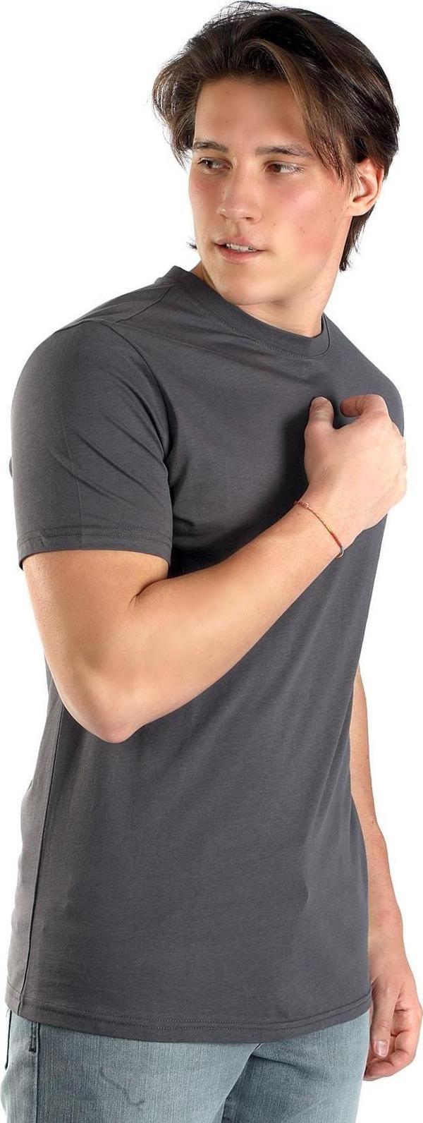 Lee Cooper Erkek Baselo O Yaka T-Shırt 242019 Antrasit - Image 1