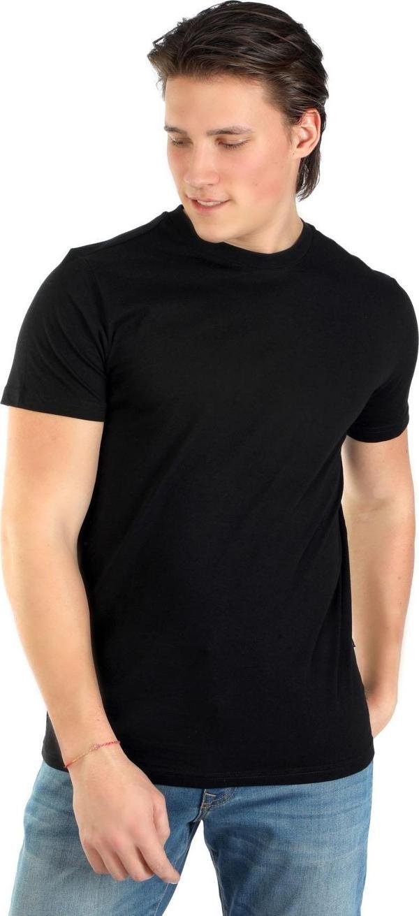 Lee Cooper Erkek Baselo O Yaka T-Shırt 242019 Siyah - Image 1