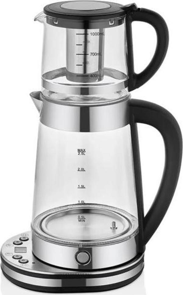 Arow Tea Maker Pro Elektrikli Cam Çay Makinesi TR4319 - Image 1