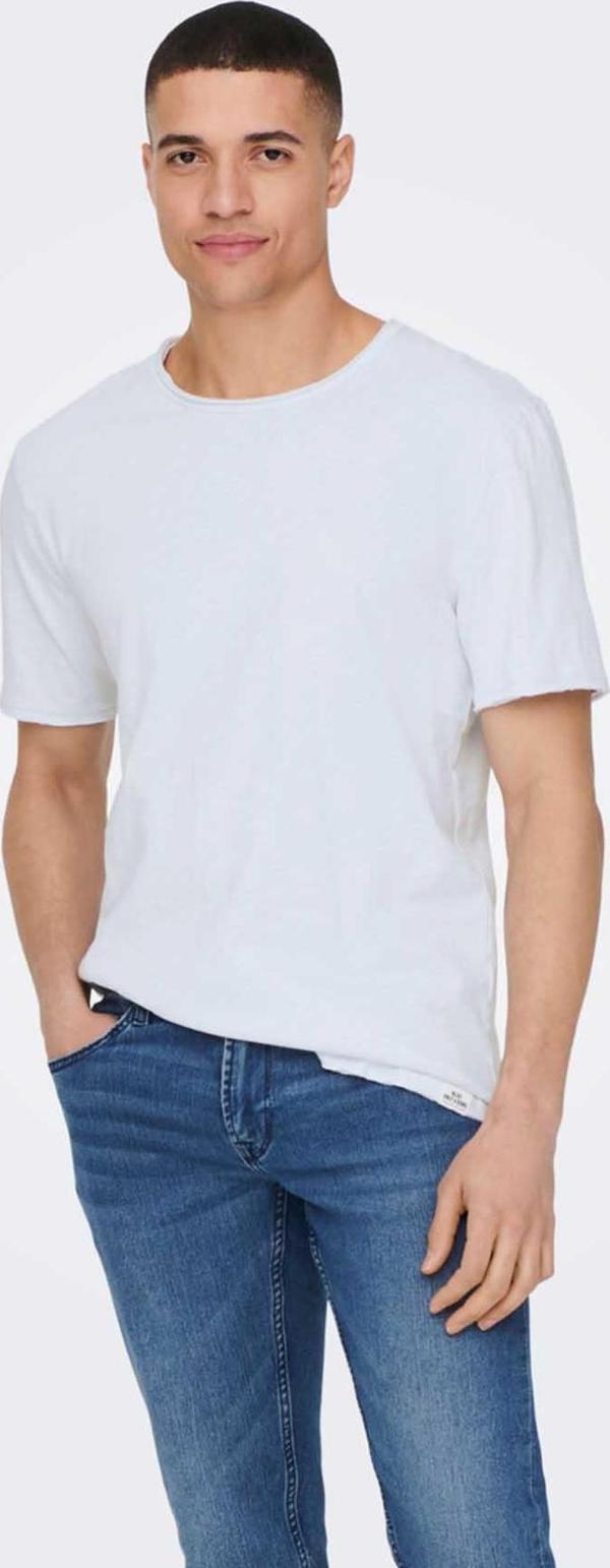 Only & Sons Erkek Onsbenne Bisiklet Yaka T-Shirt 22017822 Açık Mavi - Image 1