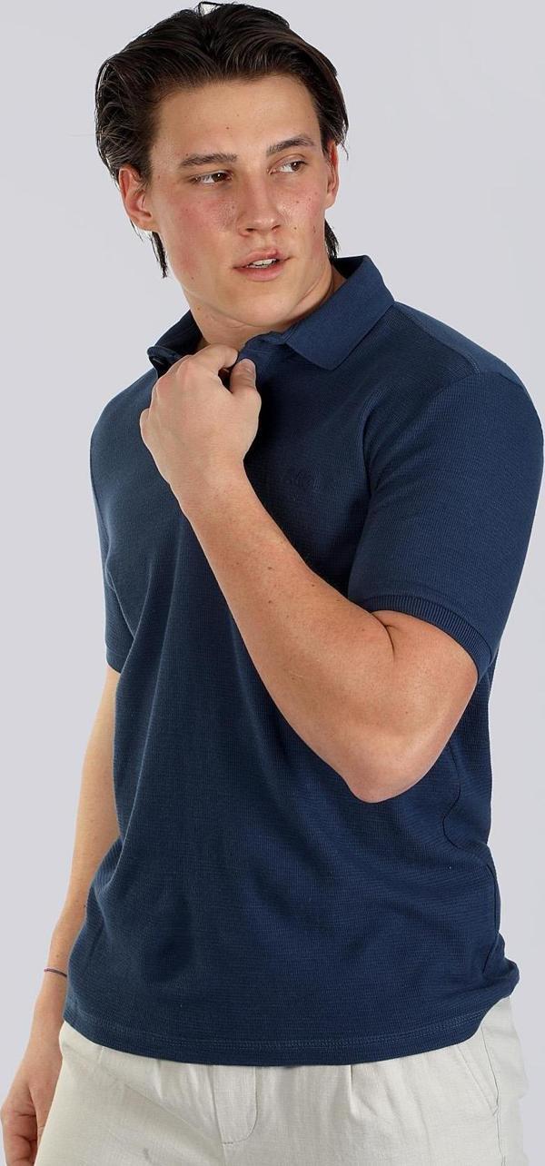 Lee Cooper Erkek Tylen Polo Yaka T-Shirt 242026 Açık Lacivert - Image 1