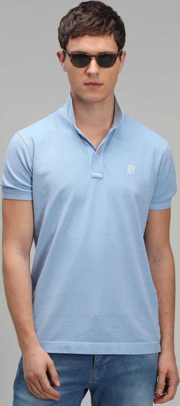 Lufian Erkek Vernon Spor Polo Yaka T-Shirt 111040121 Mavi - Image 1