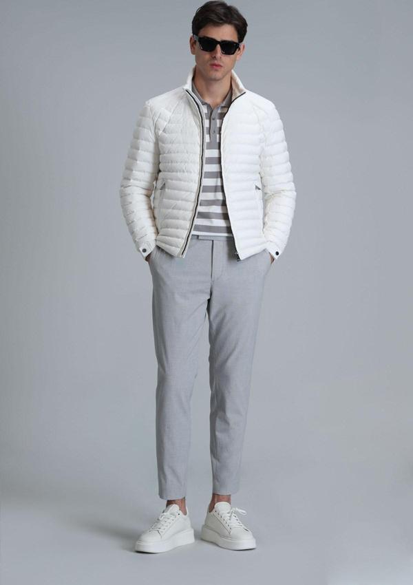 Lufian Erkek Hery Smart Chino Slim Fit Pantolon 111190318 Gri - Image 1