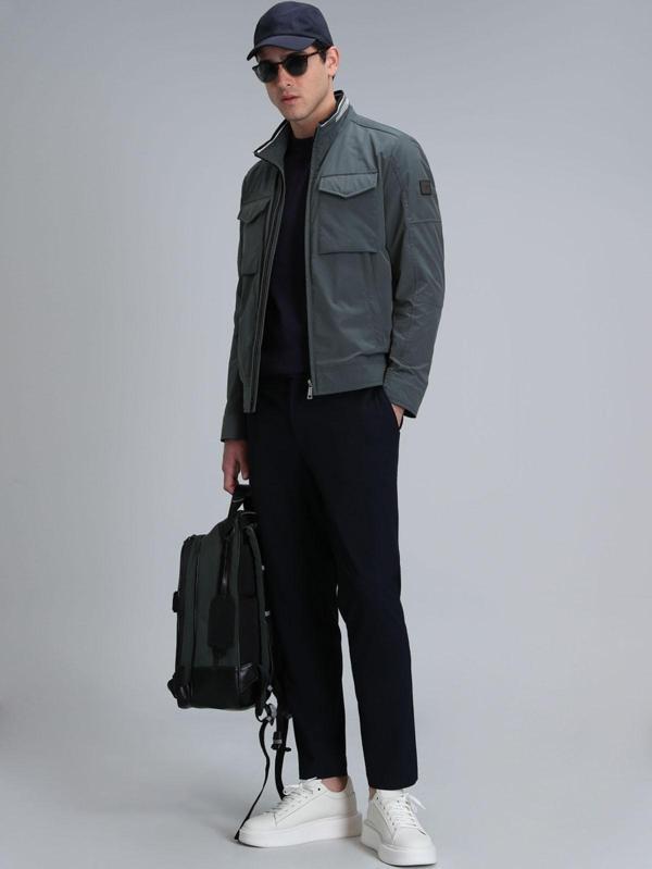 Lufian Erkek Glen Smart Chino Slim Fit Pantolon 111190323 Lacivert - Image 1