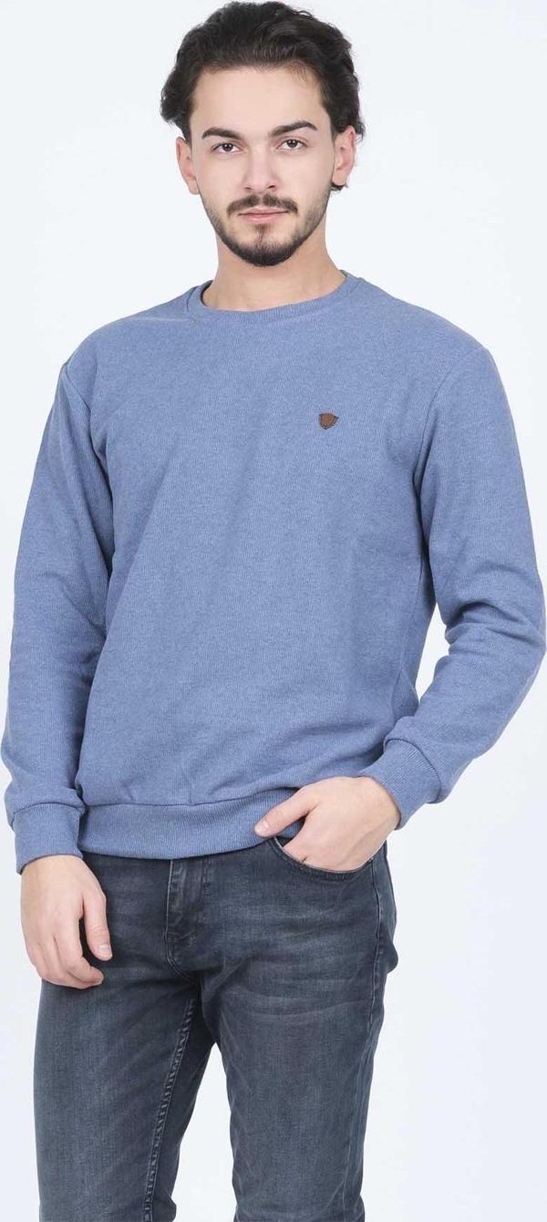 Metropolitan Erkek Bisiklet Yaka Sweatshirt 6240101 Indigo - Image 1