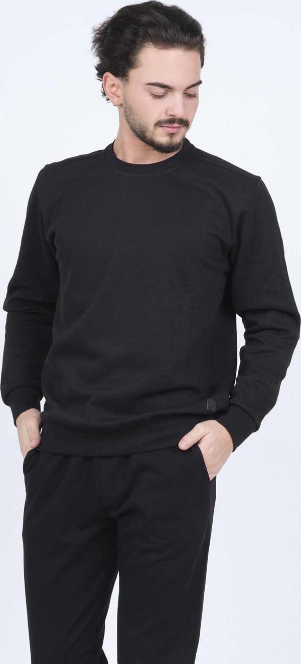 Metropolitan Erkek Bisiklet Yaka Sweatshirt 62422106 Siyah - Image 1