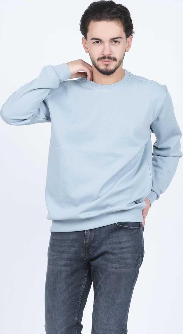 Metropolitan Erkek Bisiklet Yaka Sweatshirt 62422106 Turkuaz - Image 1