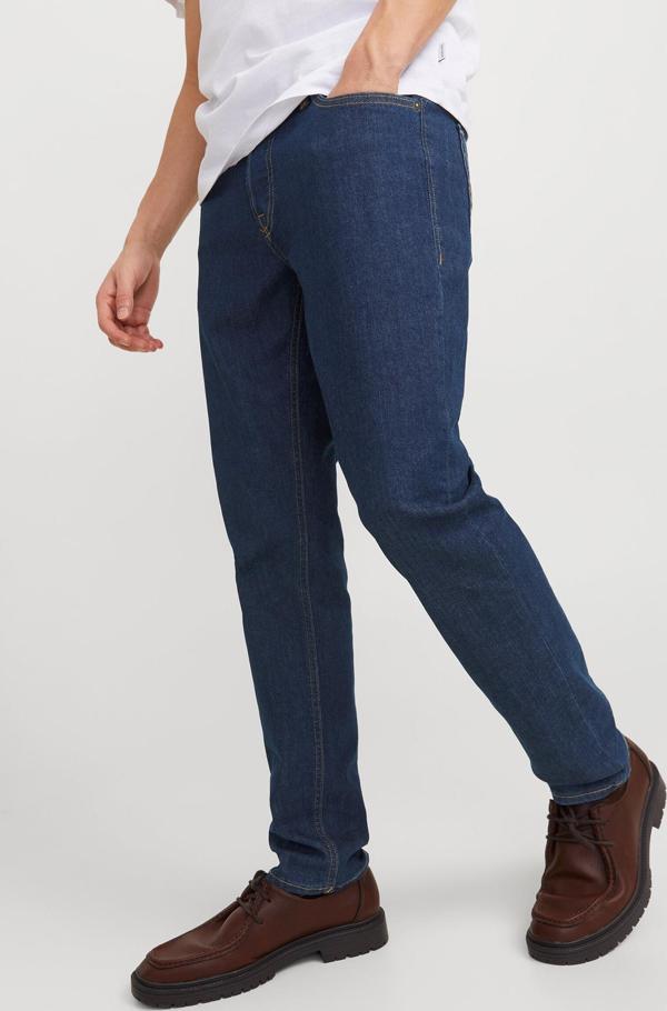Jack&Jones Erkek Jjıglenn Düşük Bel Slim Fit Jean Pantolon 12259062 Mavi - Image 1
