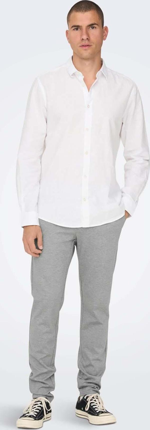 Only & Sons Erkek Onsmark Çizgili Chino Pantolon 22024957 Bej - Image 1