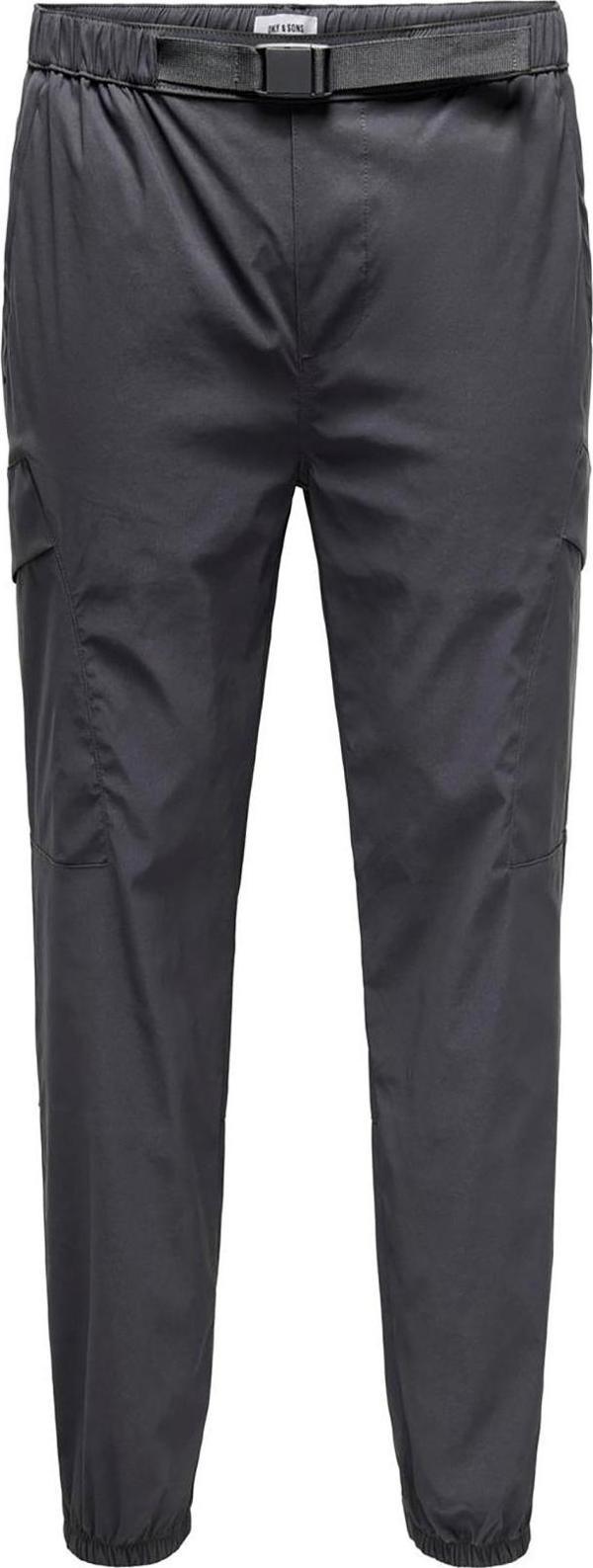 Only & Sons Erkek Onscommon Tokalı Kemer Detaylı Kargo Pantolon 22029923 Asfalt - Image 1