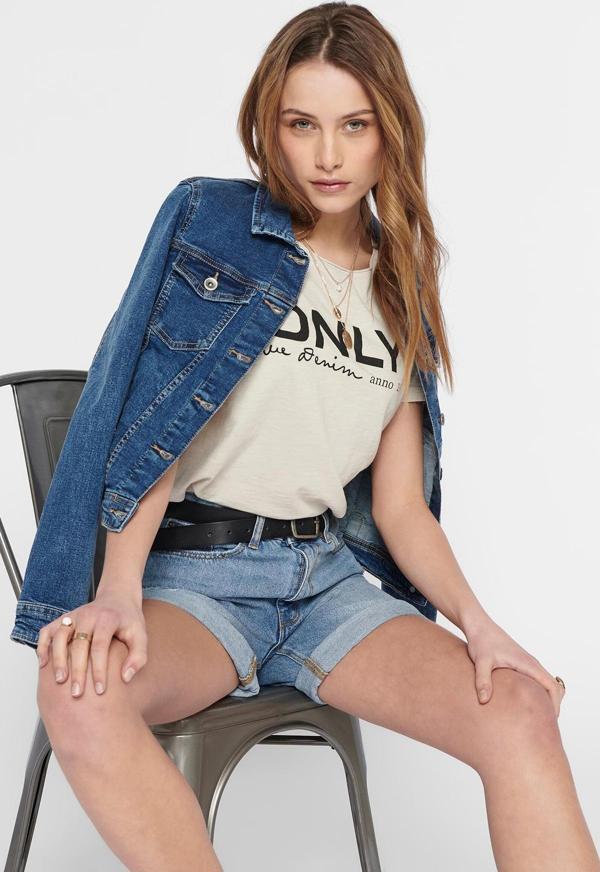 Only Kadın Onltıa Düğmeli Cepli Jean Ceket 15170682 Orta Mavi - Image 1