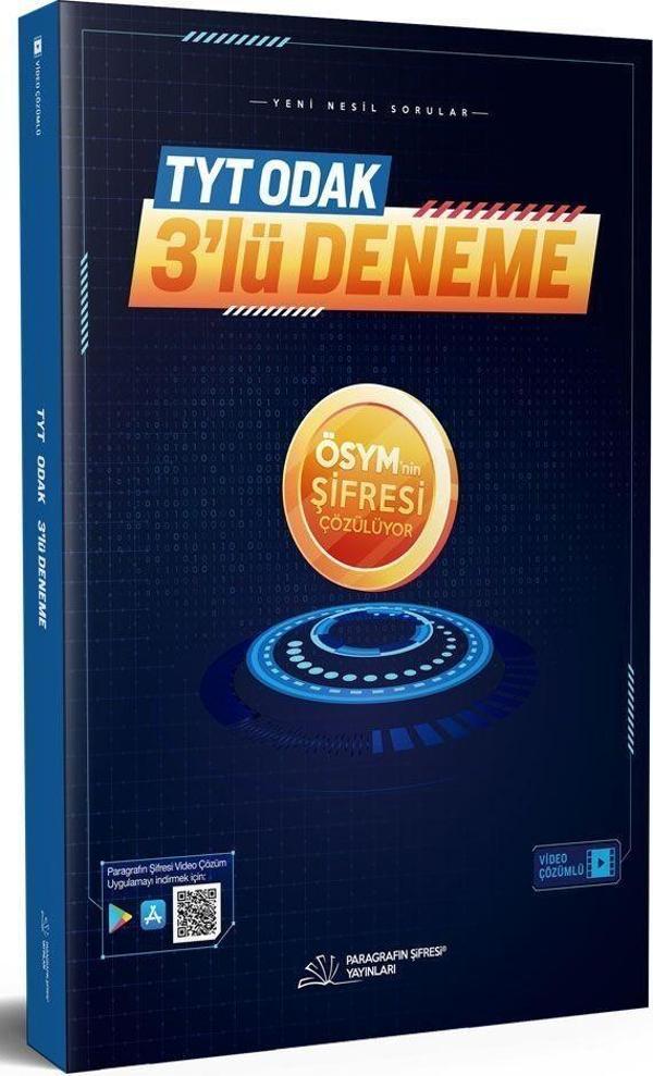 Paragrafın Şifresi Yayınları TYT Odak 3 lü Deneme - Paragrafın Şifresi Yayınları - Image 1