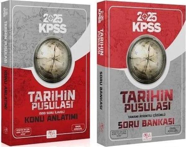 CBA Yayınları 2025 KPSS Tarihin Pusulası Konu + Soru 2 li Set - İsmail Adıgüzel CBA Yayınları - Image 1
