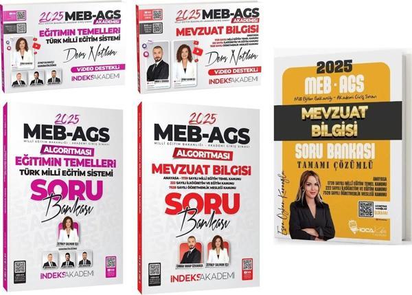 Hoca Kafası + İndeks 2025 MEB-AGS Eğitimin Temelleri + Mevzuat Bilgisi Ders Notları + Soru 5 li Set - Hoca Kafası Yayınları - Image 1