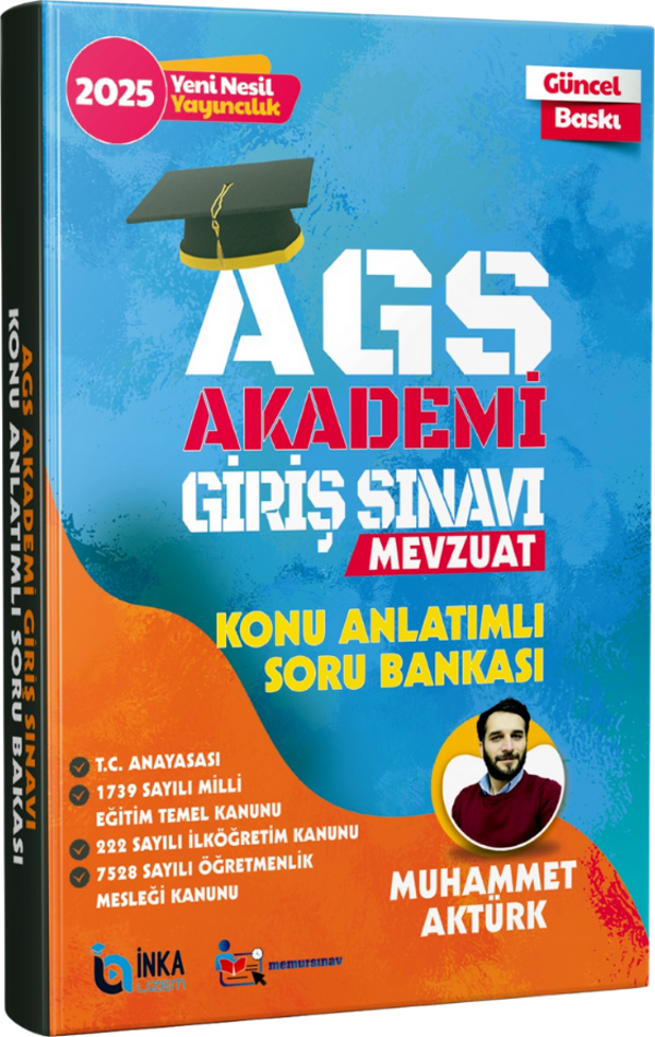 Memur Sınav 2025 MEB-AGS Mevzuat Bilgisi Konu Anlatımlı Soru Bankası - Muhammet Aktürk - Image 1
