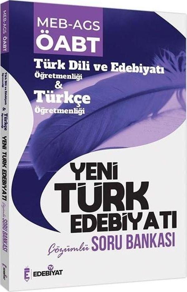ÖABT MEB AGS Türk Dili Edebiyatı Türkçe Yeni Türk Edebiyatı Soru Bankası Çözümlü Edebiyat TV - İndeks Akademi Yayıncılık - Image 1