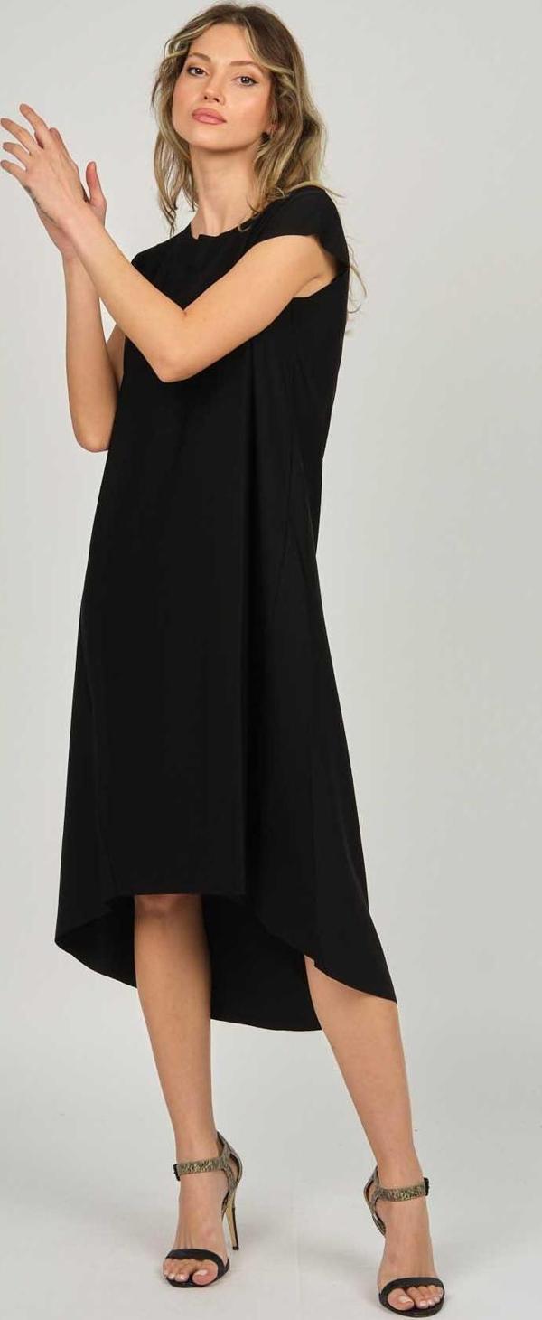 Ella Camelia Kadın Asimetrik Elbise 5011000 Siyah - Image 1