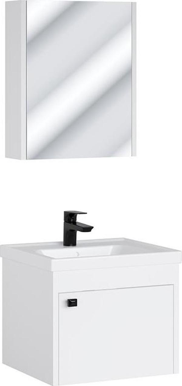 UBM Ceylan 50 cm Banyo Dolabı Seti Beyaz - Image 1