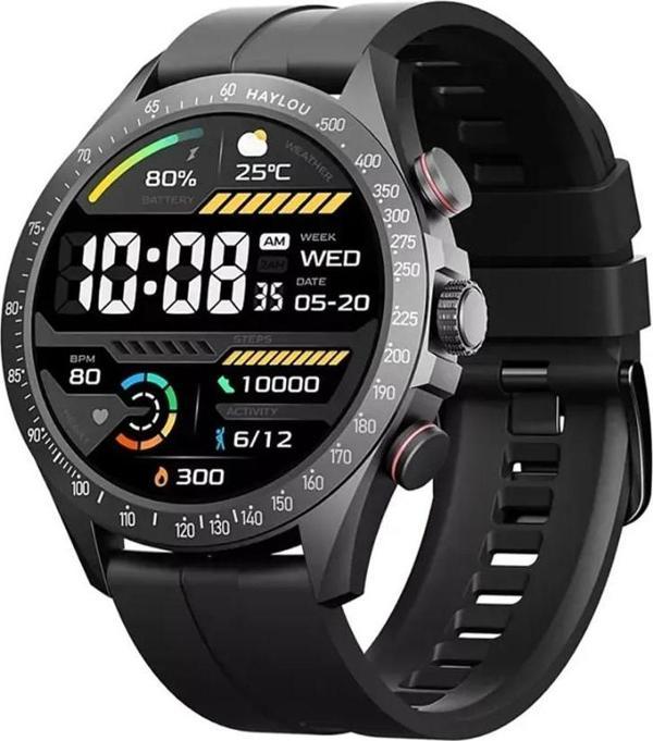 Haylou Solar Pro Akıllı Saat Siyah Sesli Görüşme - Image 1