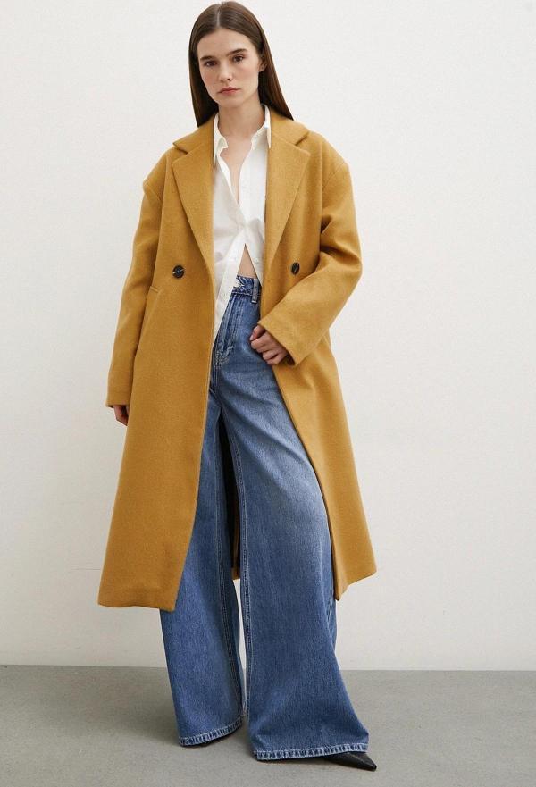 Midi Boy Tüylü Kaban Kahve - Image 1