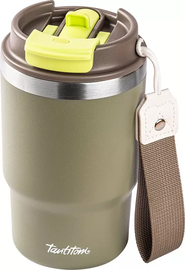 Tantitoni 050-01-OUTDOOR YEŞİL 2Sİ 1 ARADA KAPAKLI TERMOS BARDAK 480ML - Image 1