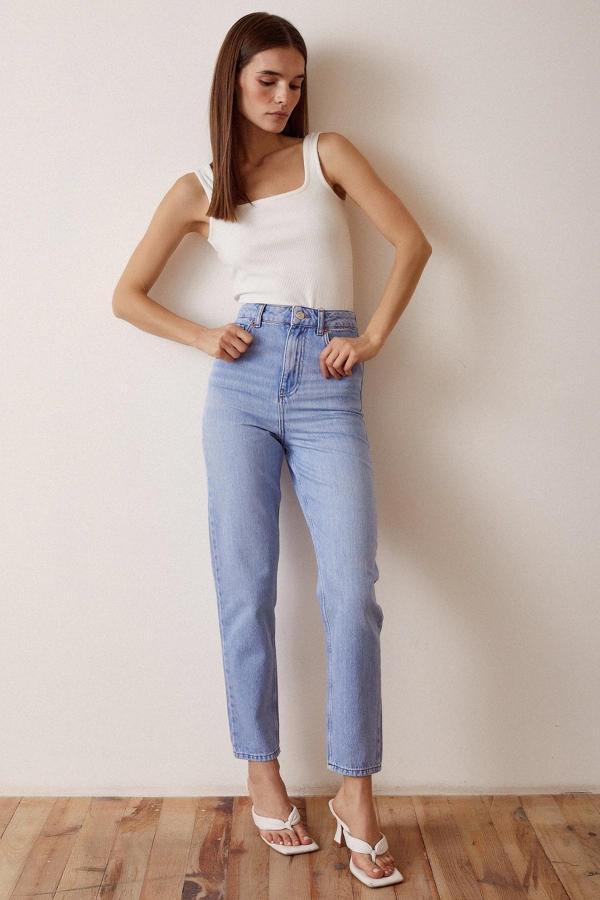 Dar Paça Denim Jean Mavi - Image 1