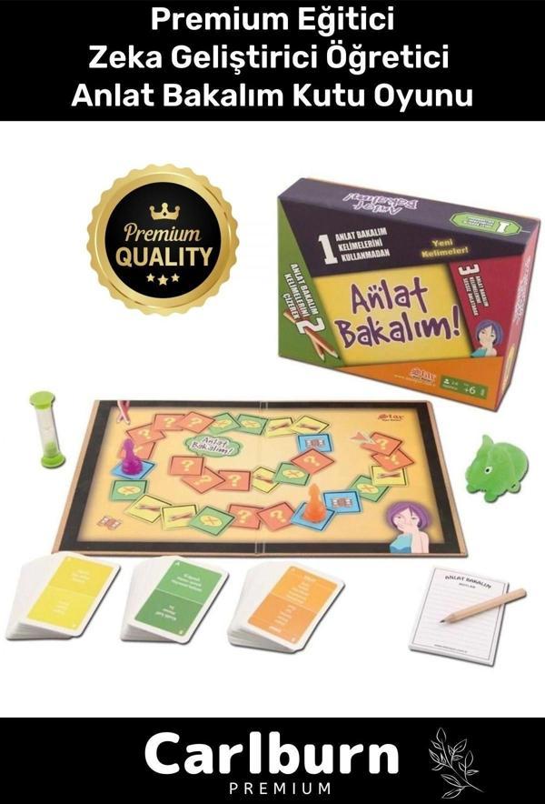 Premium Eğitici Zeka Geliştirici Öğretici Eğlence Aile Etkinlik Arkadaş Anlat Bakalım Kutu Oyunu - Image 1