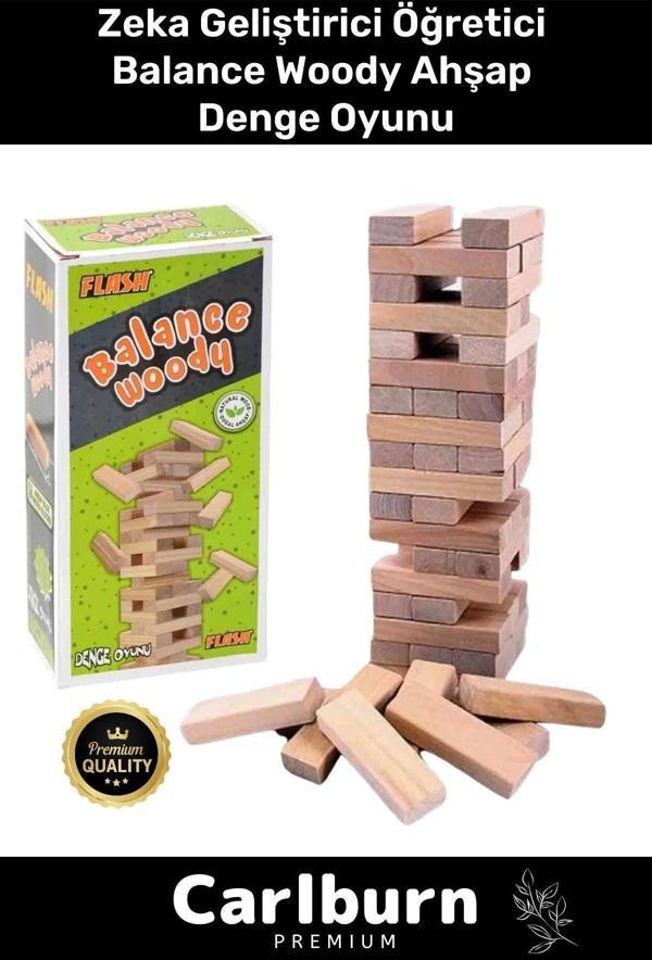 Premium Eğitici Zeka Geliştirici Öğretici Eğlence Aile Parti Balance Woody Ahşap Denge Oyunu - Image 1