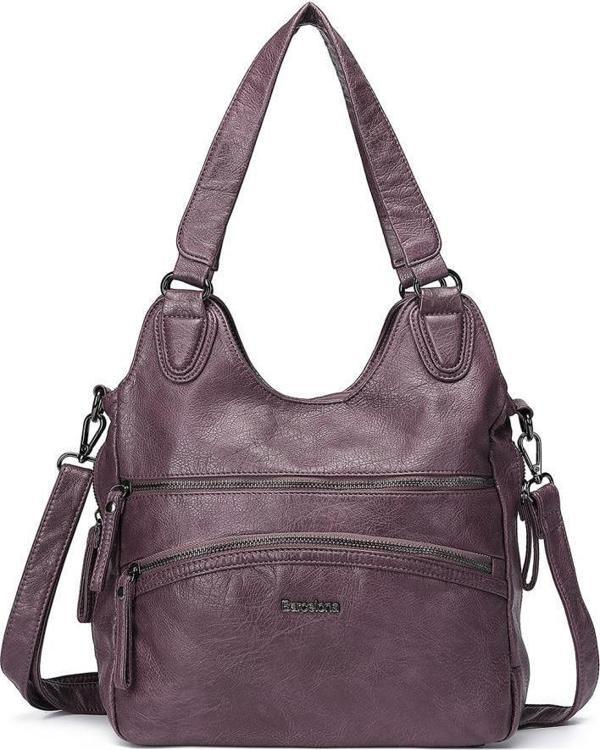 Yıkama Deri Omuz Askılı Kadın Çantası 21-K Barcelona 1893 - Image 1